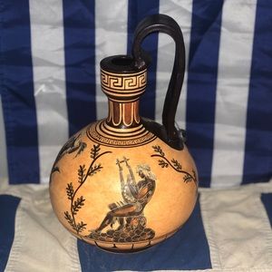 Handmade in Greece round vase
